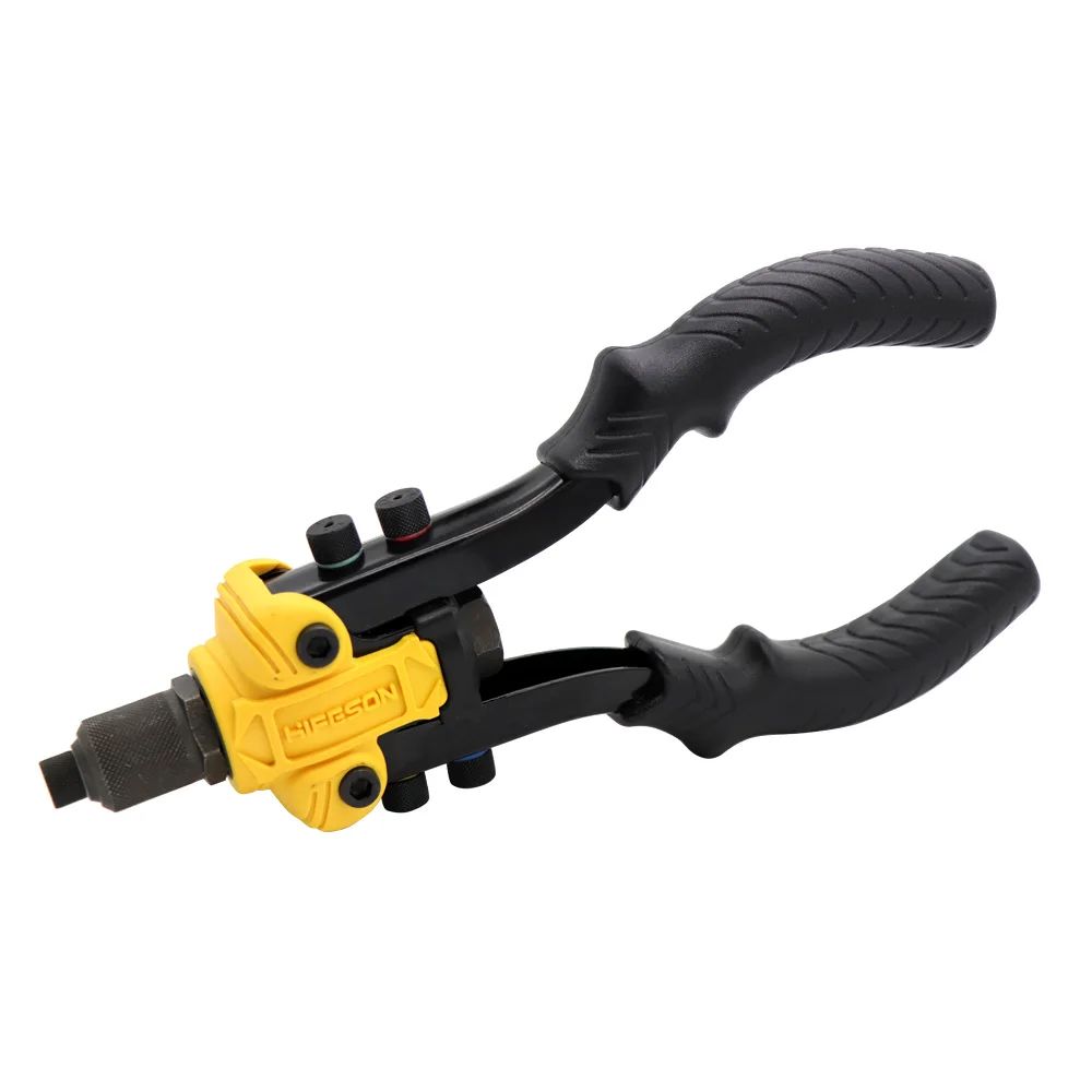 HIFESON 11"Riveter Gun Auto Rivet Tool Blind Rivet Nut Gun Heavy Hand Inser Nut Tool Manual Mandrels 2.4/3.2/4/4.8/6.4mm