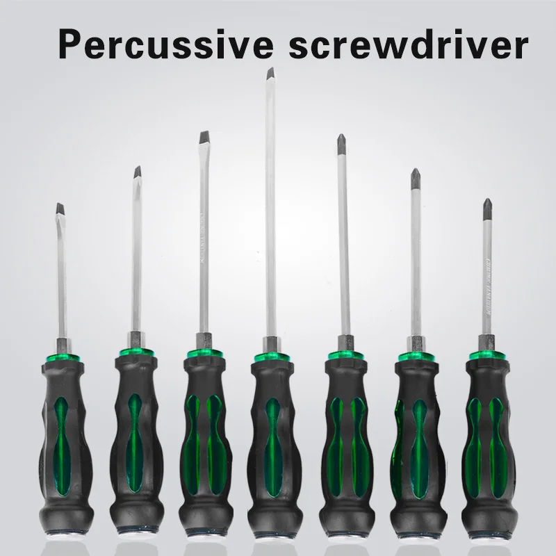 OUDISI 1 pz 4 "-8" cacciavite magnetico in acciaio al cromo vanadio con intaglio e testa a croce cacciavite a percussione esagonale misto