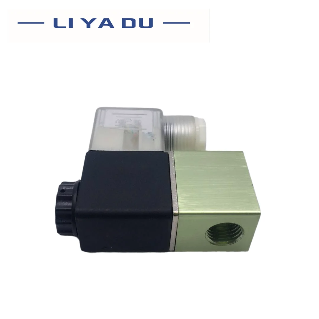 2V025-06 2V025-08 Normally Closed Air Water Oil Solenoid Valve Coil Led 2 Port 2 Ways 220V 12V 24v Air Magnetic Valve Pneumatic