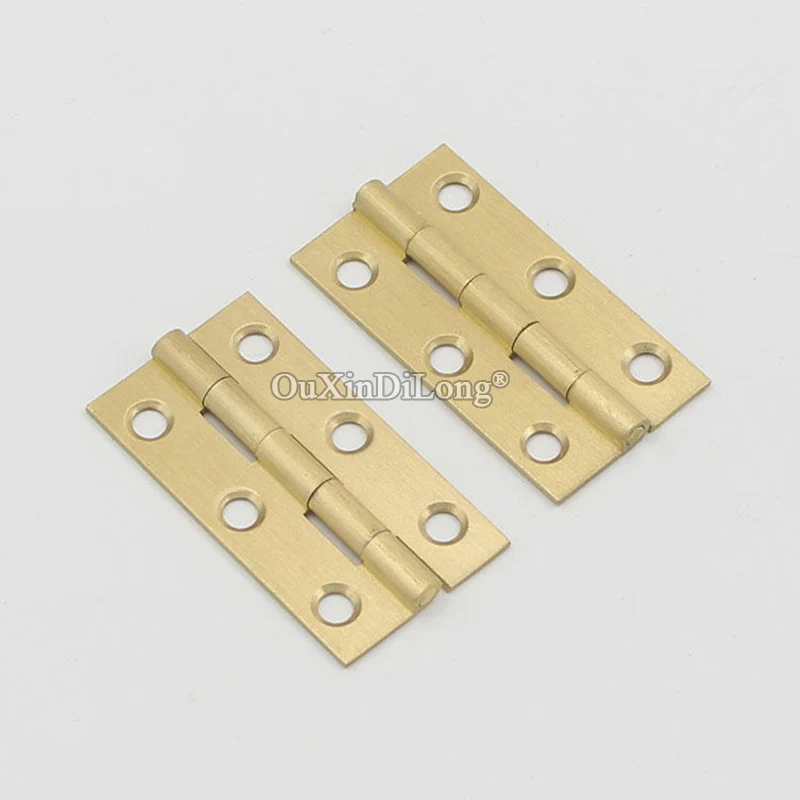 

Brand New 10PCS Solid Pure Brass Cabinet Door Hinges 1''/2''/3'' Wooden Cases ewelry Gift Boxes Furniture Cabinet Hinges