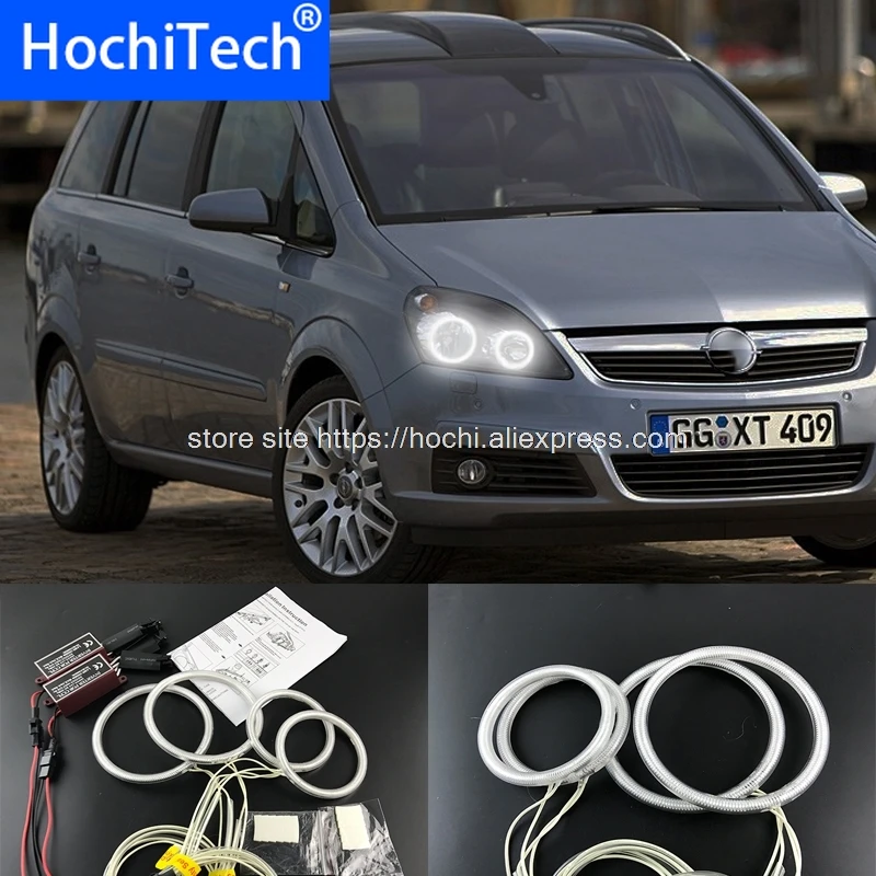 HochiTech ccfl angel eyes kit white 6000k ccfl  rings headlight for Opel Zafira B 2005 2006 2007 2008 2009 10 11 12 13 2014