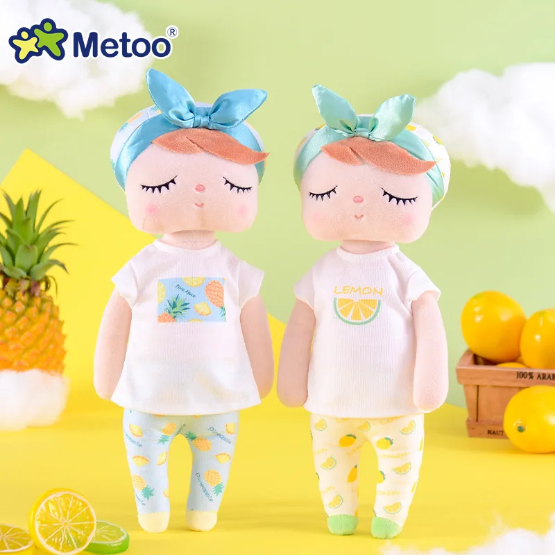 New Soft Metoo Fruit Angela Doll Stuffed Toys Plush Watermelon Fresh Cute Kawaii Kids Gift Metoo Dolls for Girls