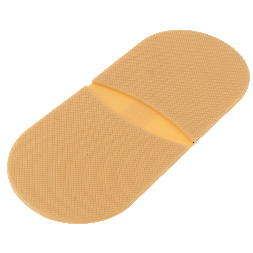 1 Pair Rubber Glue on Heels Grip Pads Shoe Sole Repair Supply Kit for Men Women - Cut to Fit