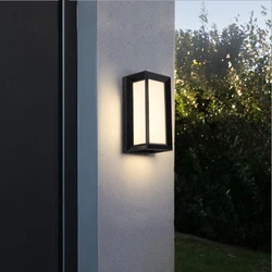 Corridoio del giardino illuminazione esterna impermeabile Villa cortile applique da parete per esterni LED balcone lampada recinzione vestibolo parco pubblico applique da parete giardino decorazioni esterne