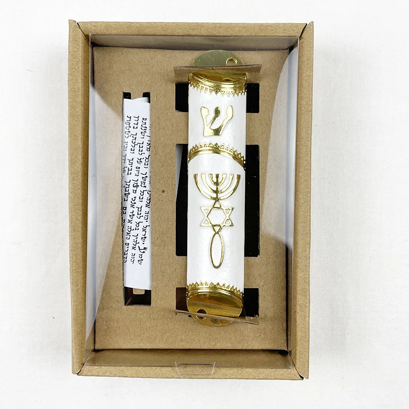 Jewish Israel Mezuzah Case Home decor Mezuza With Torah parchment scroll Mezuzah