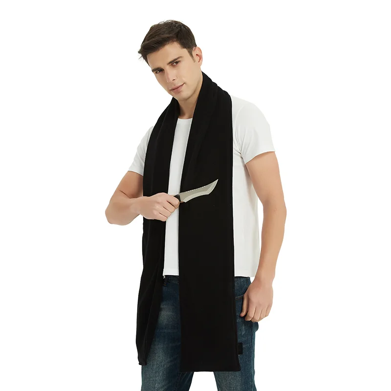 Winter new scarf anti-slash scarf level 5 cut resistant with pockets man women neck and face guard шапка шарф