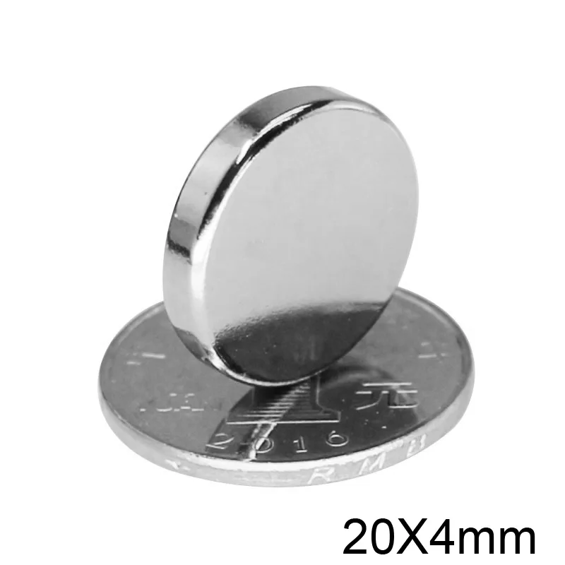 

2~100PCS 20x4 mm Permanent Round Magnets 20mm X 4mm Neodymium Magnet N35 20x4mm Strong Magnets 20*4 Powerful Magnetic Magnets