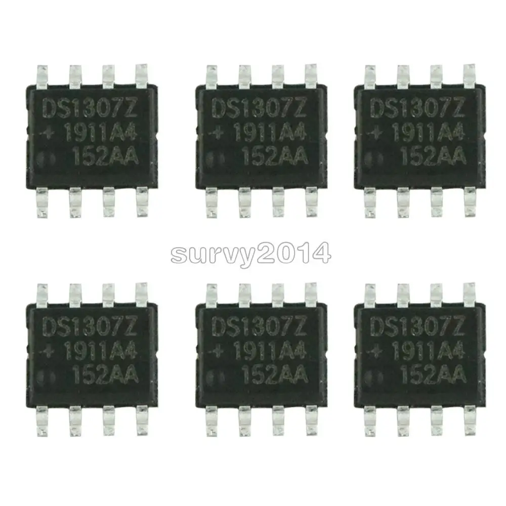 5PCS DS1307 DS1307Z SOP-8 RTC SERIAL 512K I2C Real-Time Clock IC NEW