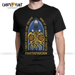 Men's Pastafarian T Shirt Flying Spaghetti Monsterism Pastafarianism FSM Religion Church Clothing Funny Tee Shirt Gift T-Shirt