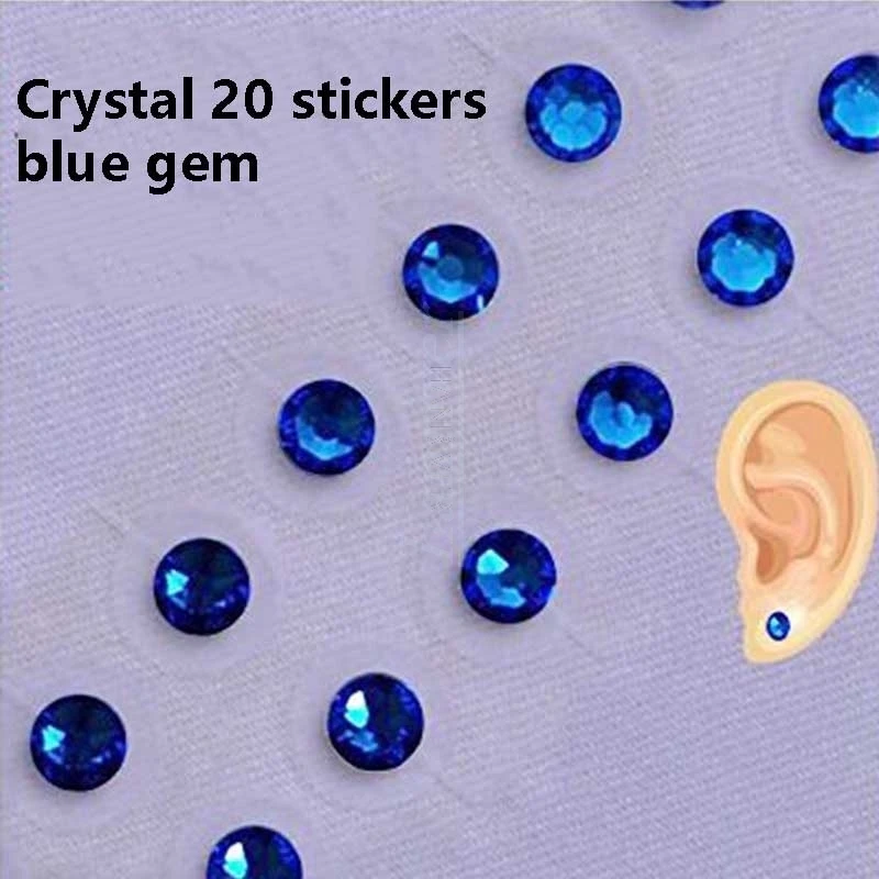 

Magnetic Bead /5 colors crystal ear Patch Transparent Tape Anti-allergic Magnetic therapy Ear Pressure Paste Ear Auriculotherapy