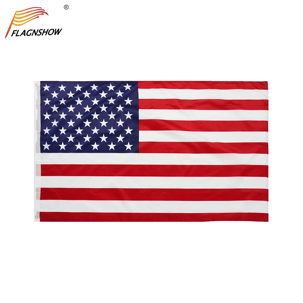 Flagnshow American Flags National Country Flag 3x5 FT Polyester Decoration Banner USA America Flag