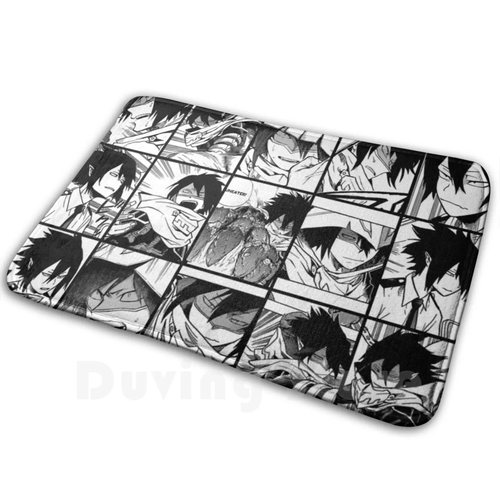 Tamaki Amajiki Collage ( Black And White Version ) Carpet Mat Rug Cushion Soft Non-Slip Tamaki Amajiki Suneater Cute Purple