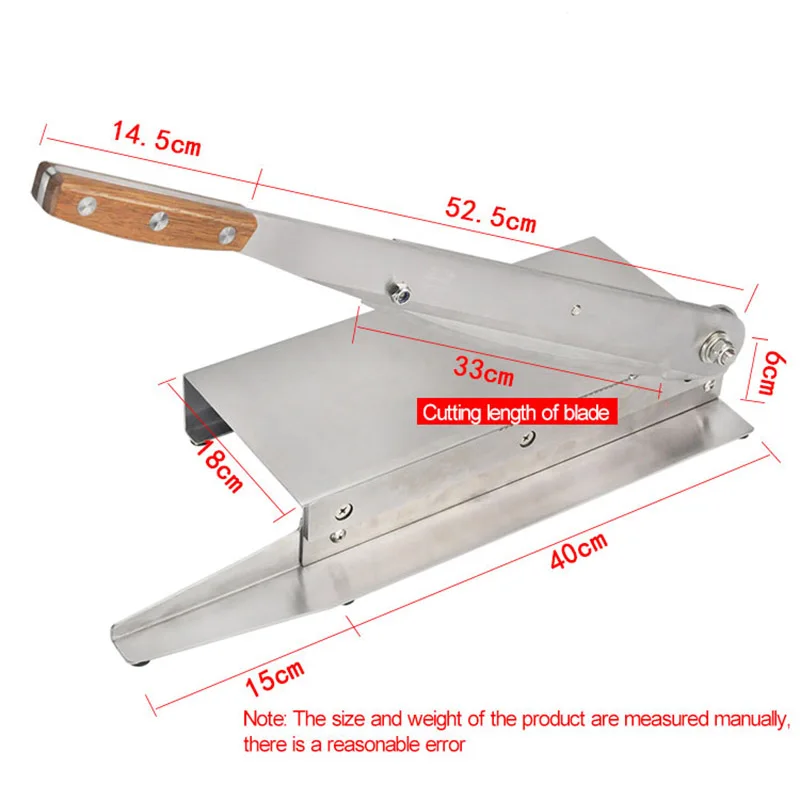 

15 Inch Bone Cutting Machine Supermarket Commercial Bone Cutting Machine Cutting Ribs Pork Feet Lamb Chops 33cm Blade