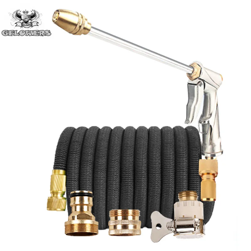 

High Pressure Telescopic Car Wash Hose Garden Watering Hose Magic EU Car Wash Cleaning Hose Water Gun Sprayer Garden Supplies