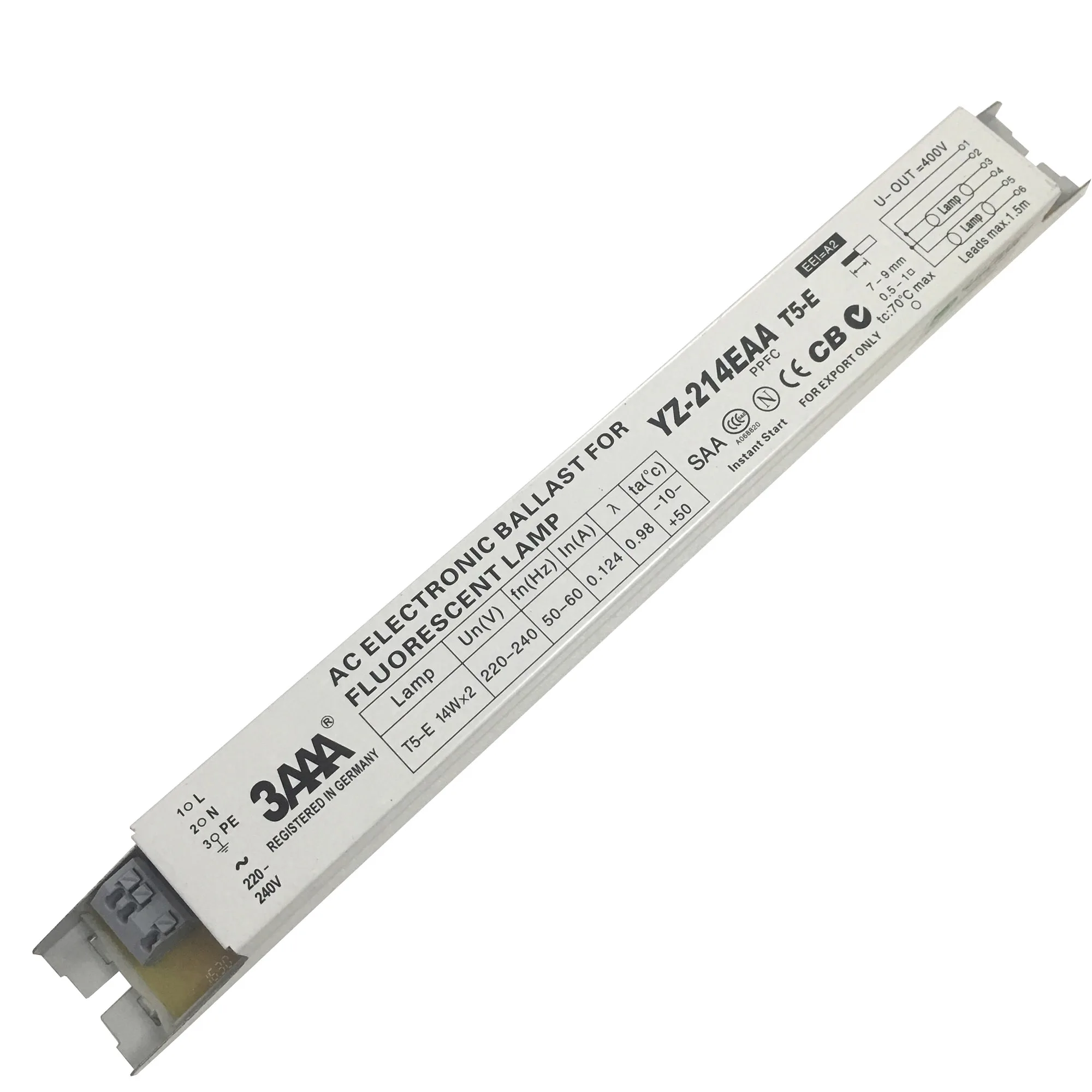 

3AAA YZ-214EAA YZ-314EAA YZ-414EAA T5-E 14WX2 14WX3 14WX4 Electronic Ballasts for Aquarium Advertising Lamp Fluorescent Lamp