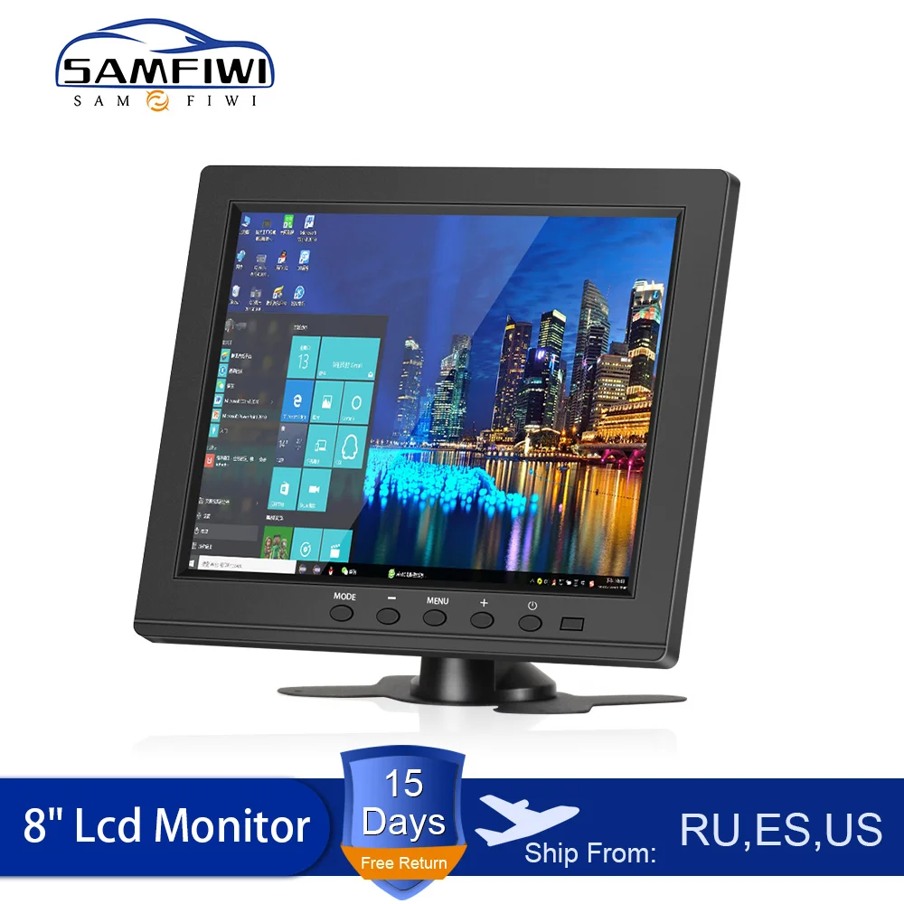 

8-дюймовый HD ЖК-монитор для подголовника автомобиля HDMI/VGA/AV/USB/SD ТВ и ПК DVD-плеер камера автомобильный монитор заднего вида парковочная система заднего вида