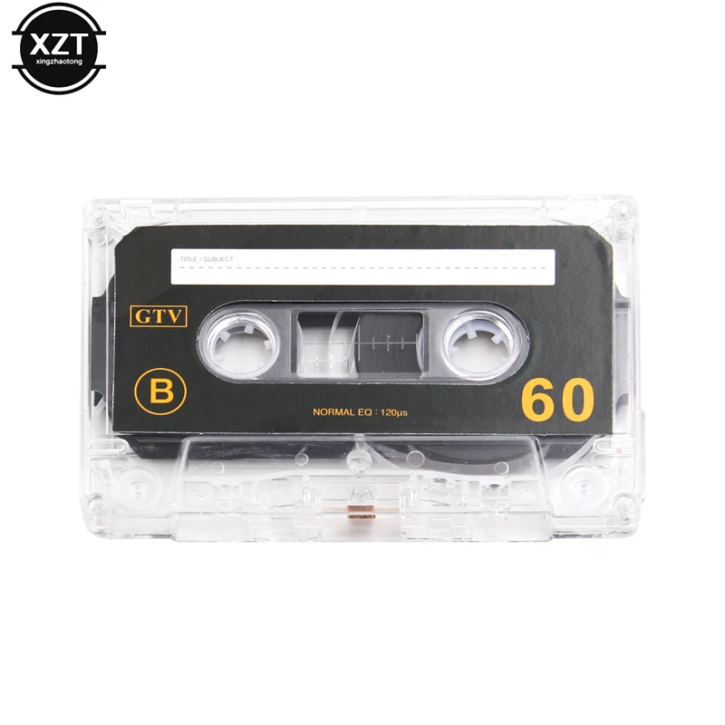 New Standard Cassette Blank Tape Empty 60 Minutes Audio Recording For Speech Music Player