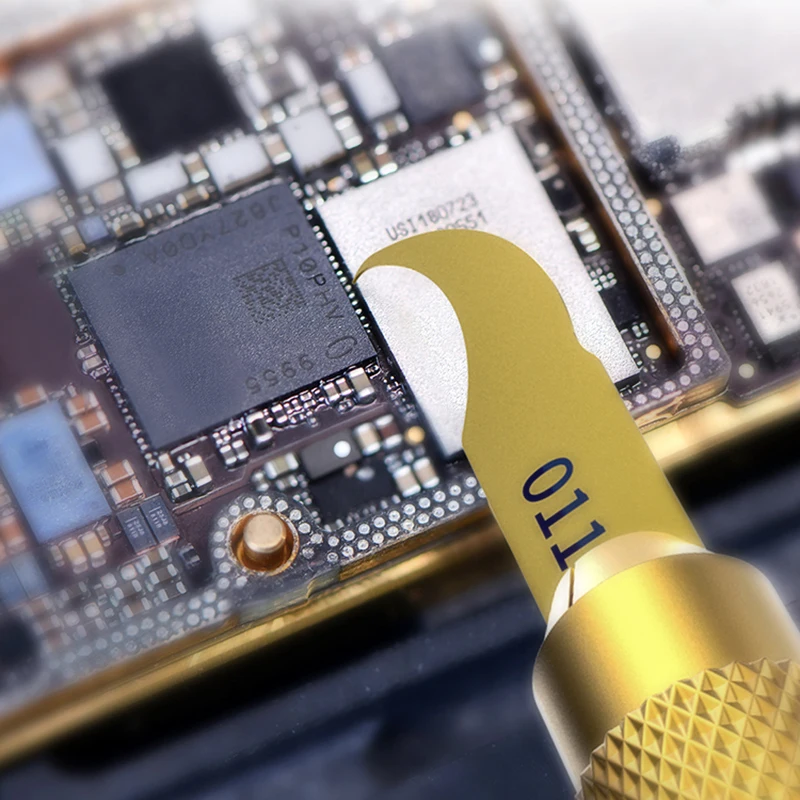 QianLi 011 naprawa chipu IC cienkie zestaw narzędzi procesora metalowe do usuwania Burin, aby usunąć dla telefonów komórkowych telefonu, komputera CPU NAND naprawa chipu IC