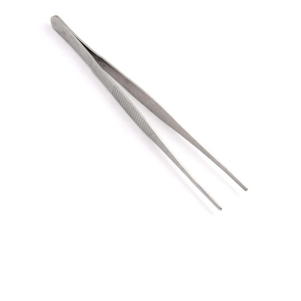 1pc 12.5cm/14cm/16cm/18cm/20cm/25cm/30cm New Stainless Steel Industrial Tweezers Repair Tools Hot Selling