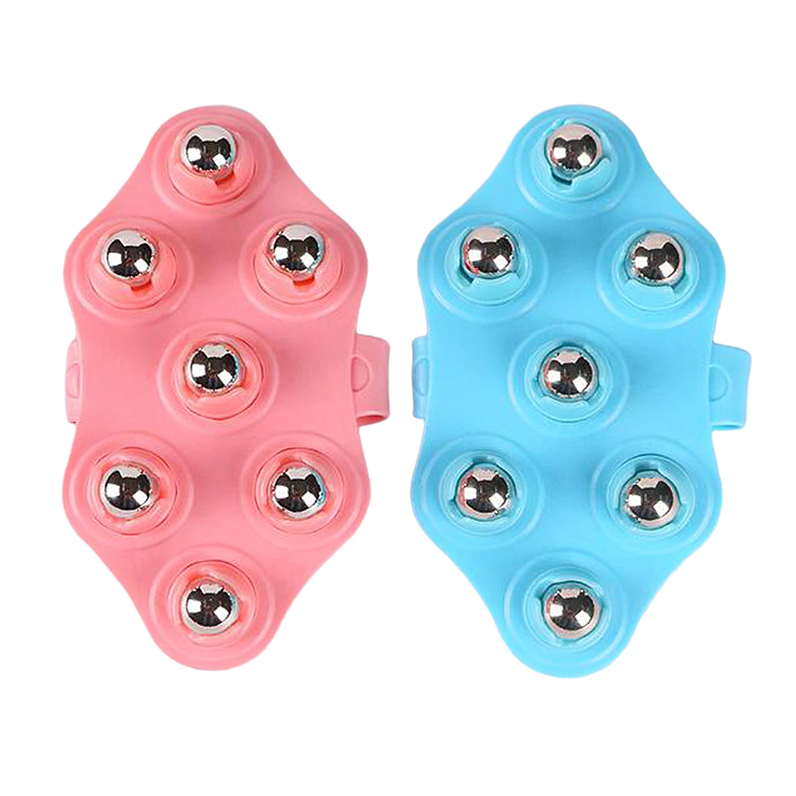 7 Ball Palm Shaped Lymphatic Hand Held Massager with Magnetic for Neck Roller Ball Massage Stress Relief Muscle Roller