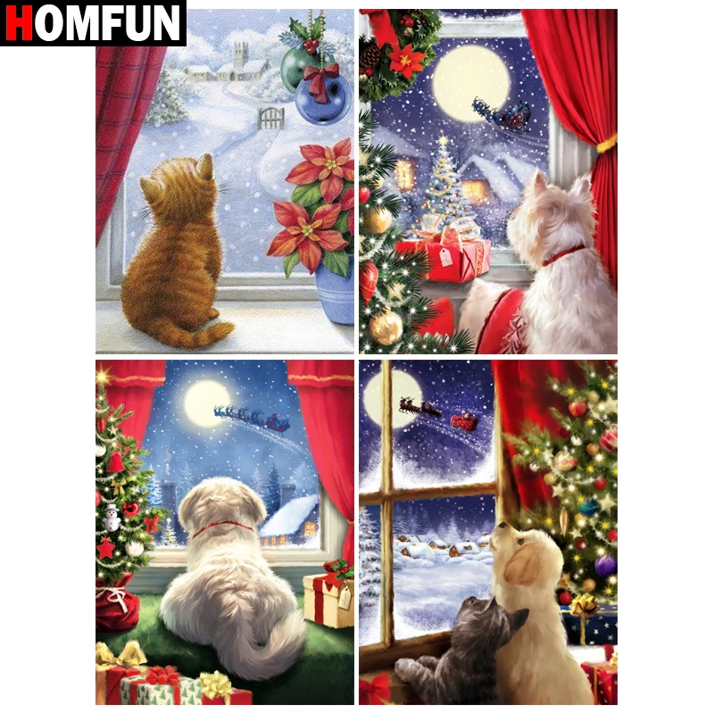 Homfun pintura com diamante bordado