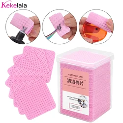 200pcs Lint-Free Cotton Paper Eyelash Extension Glue Remover Anti-clogging Wiper Wipe Glue Bottle Mouth Clean Pads Makeup Tools