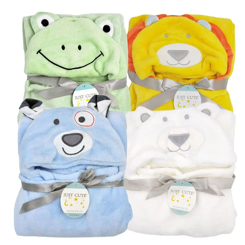 Panda Baby Bath Towel with Hood Dog Towel Newborn Shower Washcloth Bathrobe Baby Stuff for Newborns Wrap Blanket Quilts for Baby