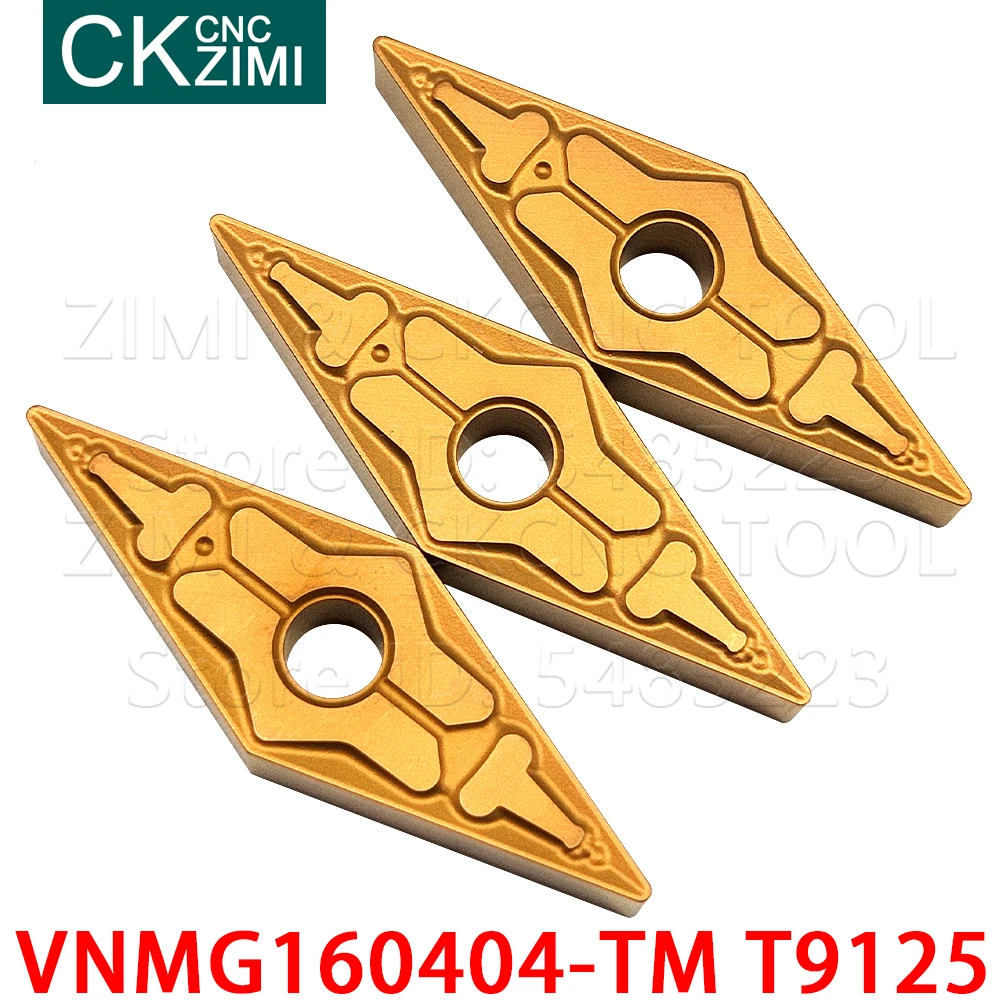 VNMG160404-TM T9125 VNMG331 TM T9125 Carbide Inserts Turning Inserts Tools CNC mechanical metal lathe tools VNMG 1604 For steel