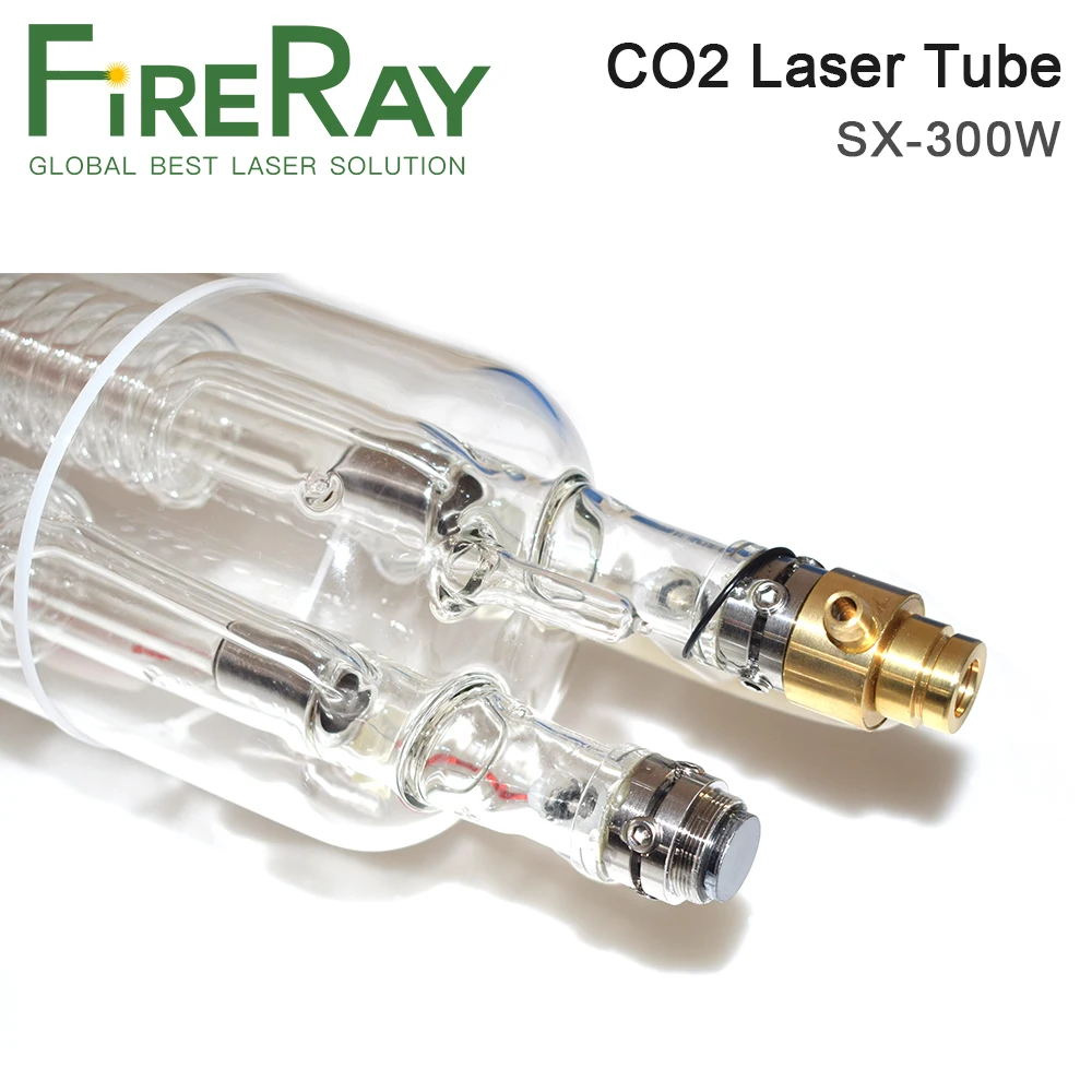 FireRay CO2 Laser Tube 300W 2-Core Dia.120mm Length 1800mm use for Co2 Laser Engraving and Cutting Machine