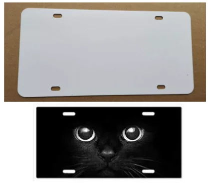 

50pcs/Lot New style sublimation blank car metal plates product hot heart transfer printing diy custom products 29.5*14.5CM