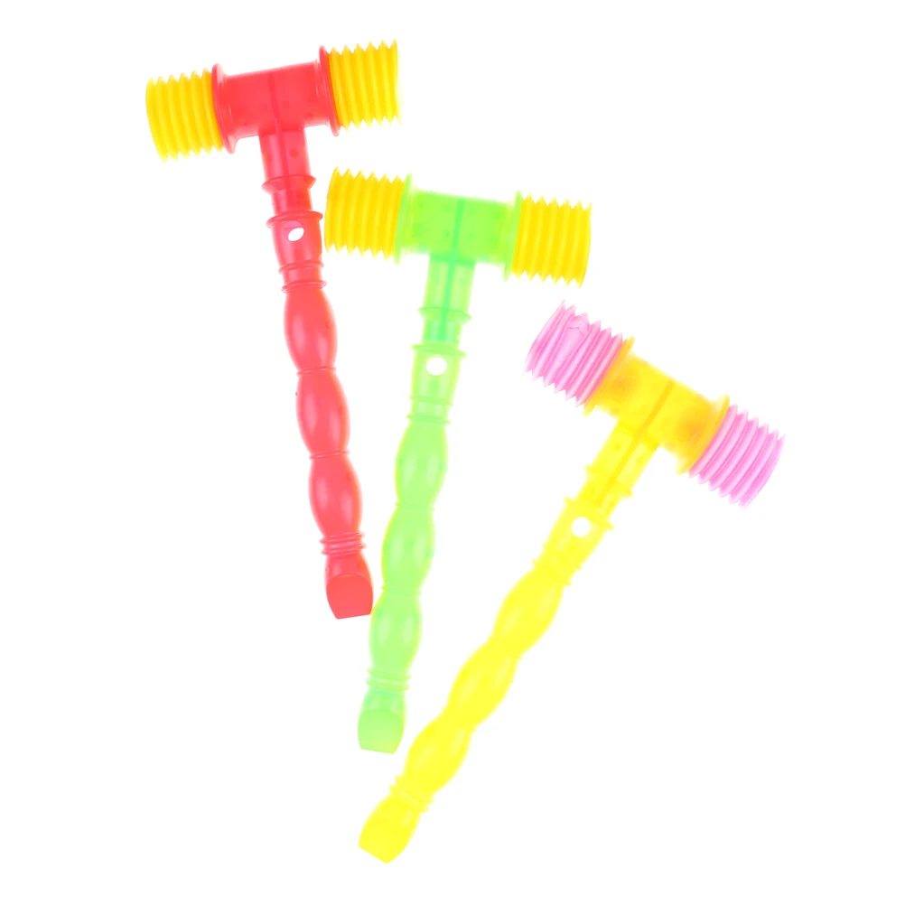 25cm bambino formazione bambino bambini maniglia martello di plastica fischio giocattoli per bambini creatore di rumore giocattoli divertenti