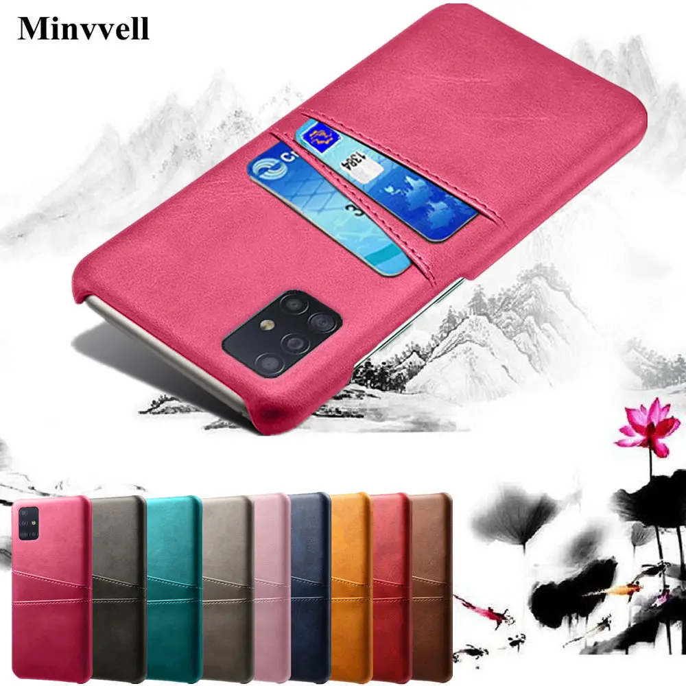 Case For Samsung Galaxy A51 A71 A81 A91 M30S S20 Ultra Card Slots Cover PU Leather+PC Back Cases For Samsung S20 Plus A515 Case