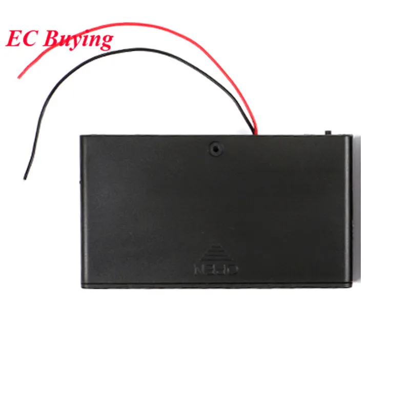 2/3/4/8*AA Battery Cover Storage Holder Case Box Container Cell Box With NO/OFF Button For AA Battery Holder DIY