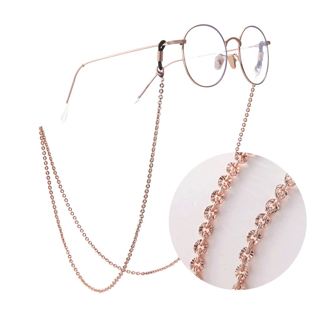 SKYRIM Fashion Gold Color Sunglasses Chain Anti-slip Metal Reading Eyeglasses Chains Women Neck Strap Rope Lanyards for Glasses