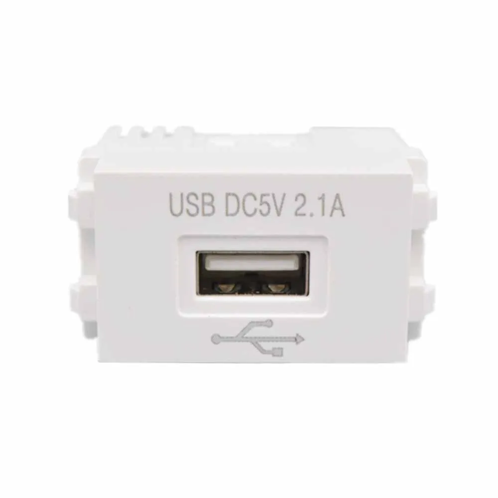 1 pz modulo di alimentazione USB 220V presa 5V trasformatore 2.1A pannello di ricarica del telefono cellulare