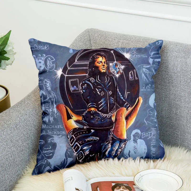 Michael Jackson Pillow Case Polyester Decorative Pillowcases Throw Pillow Cover style-6