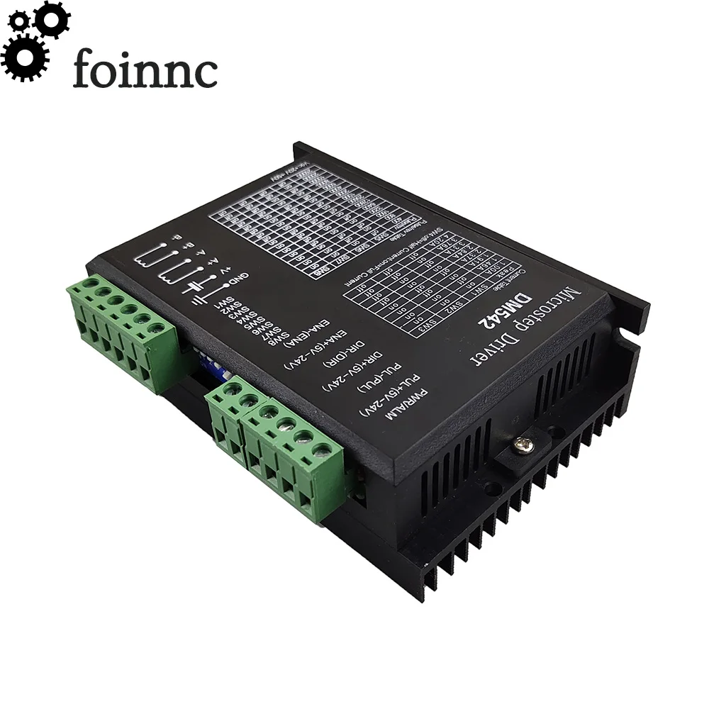 DM542 Stepper Motor Controller Leadshine 2-phase Digital Stepper Motor Driver 18-48 VDC Max. 4.2A for 57 86 Series Motor.