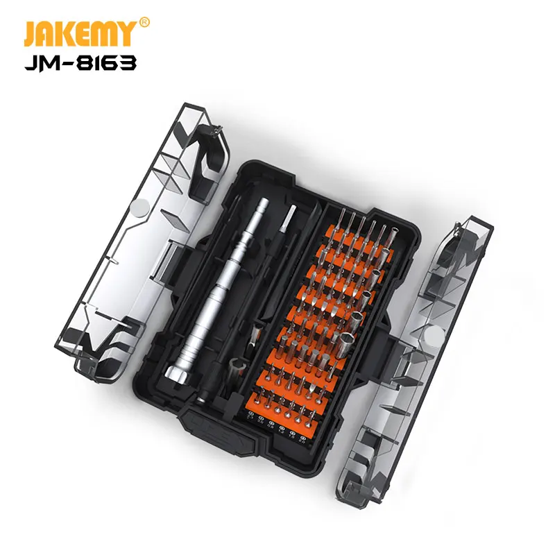 JAKEMY 62 in 1 Multifunction Precision Screwdriver Set Magnetic S2 Bit Screw driver For Phones Tablet PC Opening Repair Tool