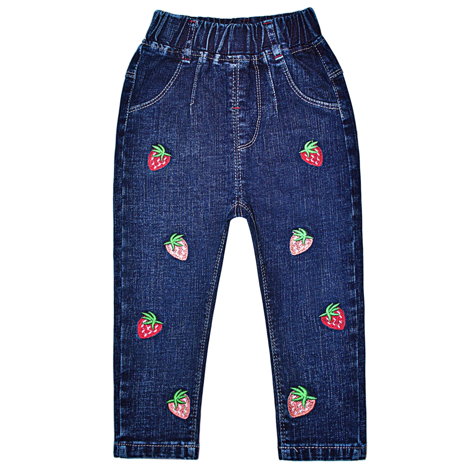 2-6 Jahre Frühling Herbst Kinder Jeans Mädchen bestickte Jeans für Kinder Mädchen Cowboy Hosen Hosen