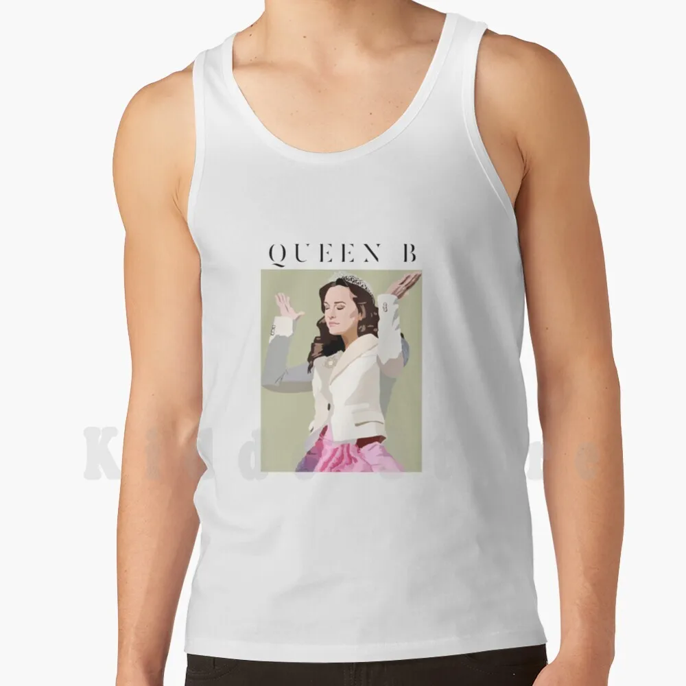 Gossip Girl Blair ‘queen B’ Tank Tops Vest Sleeveless Monaco Engagement Gossip Girl Blair Waldorf Chuck Bass Gg