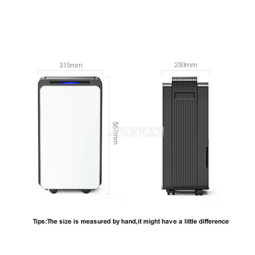 مزيل الرطوبة 40 لتر/د للمنزل مع وظيفة تنقية الهواء ، خزان مياه 2.5 لتر ، آلة إزالة الرطوبة الصناعية المنزلية الصامتة 220 فولت