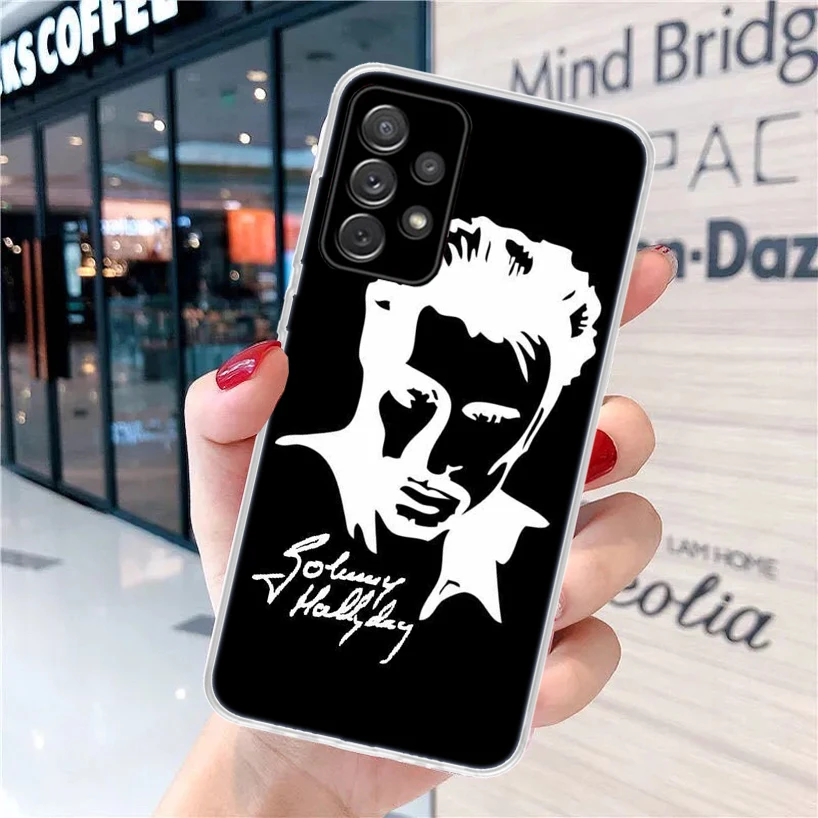 Johnny Hallyday Music For Samsung Galaxy A15 A14 A13 A12 A55 A54 A53 A52 Phone Case A32 A35 A34 A33 A25 A24 A23 A22 A04S A03S A0