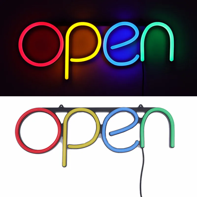 CALCA OPEN Neon Sign Business LED Light Lamp Integrative Ultra Bright Bar Club KTV Store Shop Advertising Lighting  Lamp