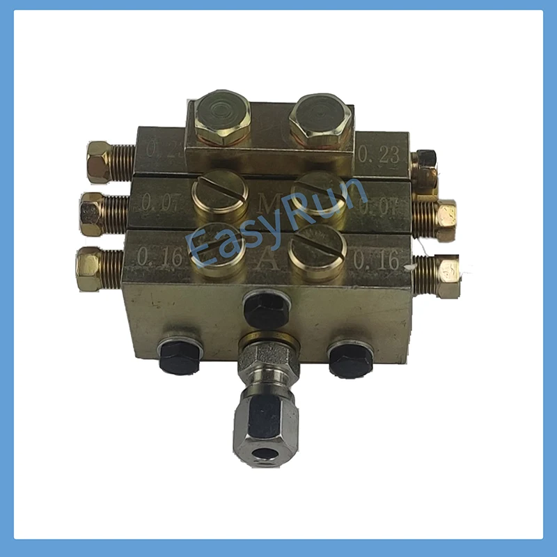 6 WAY High Pressure Grease Dispenser Block Lubrication Grease Divider Manifold Grease Distributor NO SWITCH