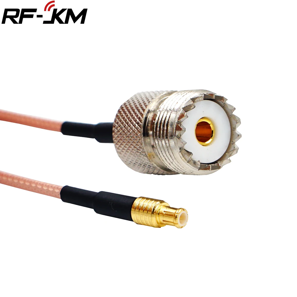 RF Coaxial Cable UHF SO239 PL259 Female nut bulkhead To MCX Male RA PLUG RG316 Pigtail Cable