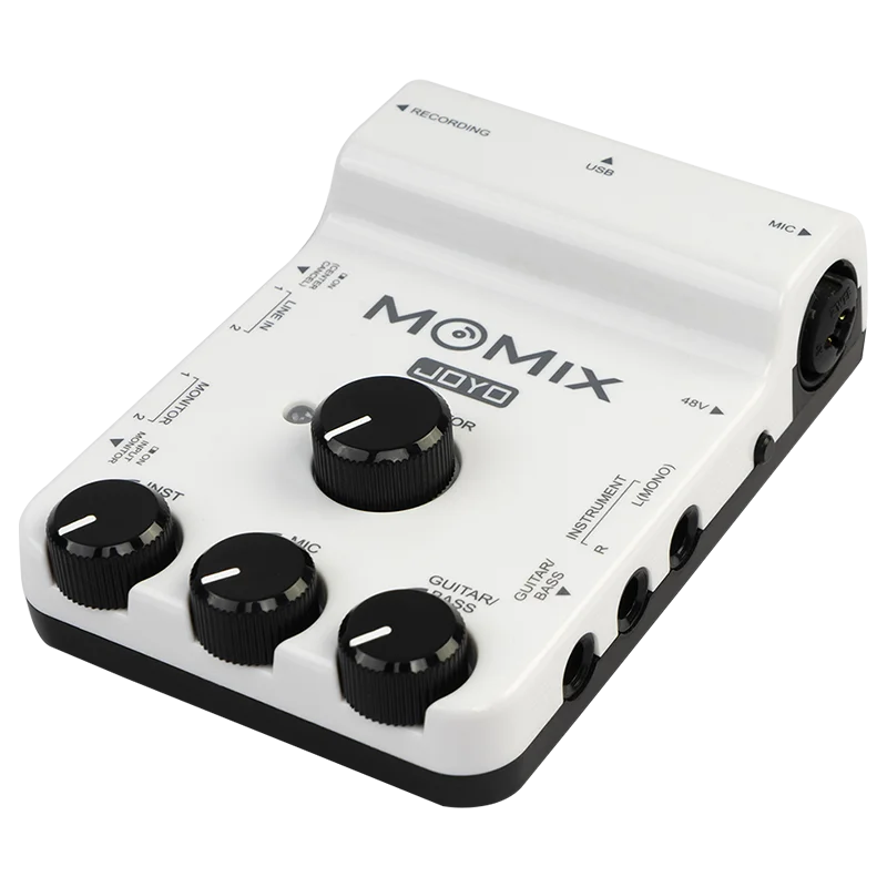 JOYO-MOMIX OTG Audio Interface, Portable Recording, Live streaming, Mic, Guitar, Bass, Keyboard, Electronic Drum