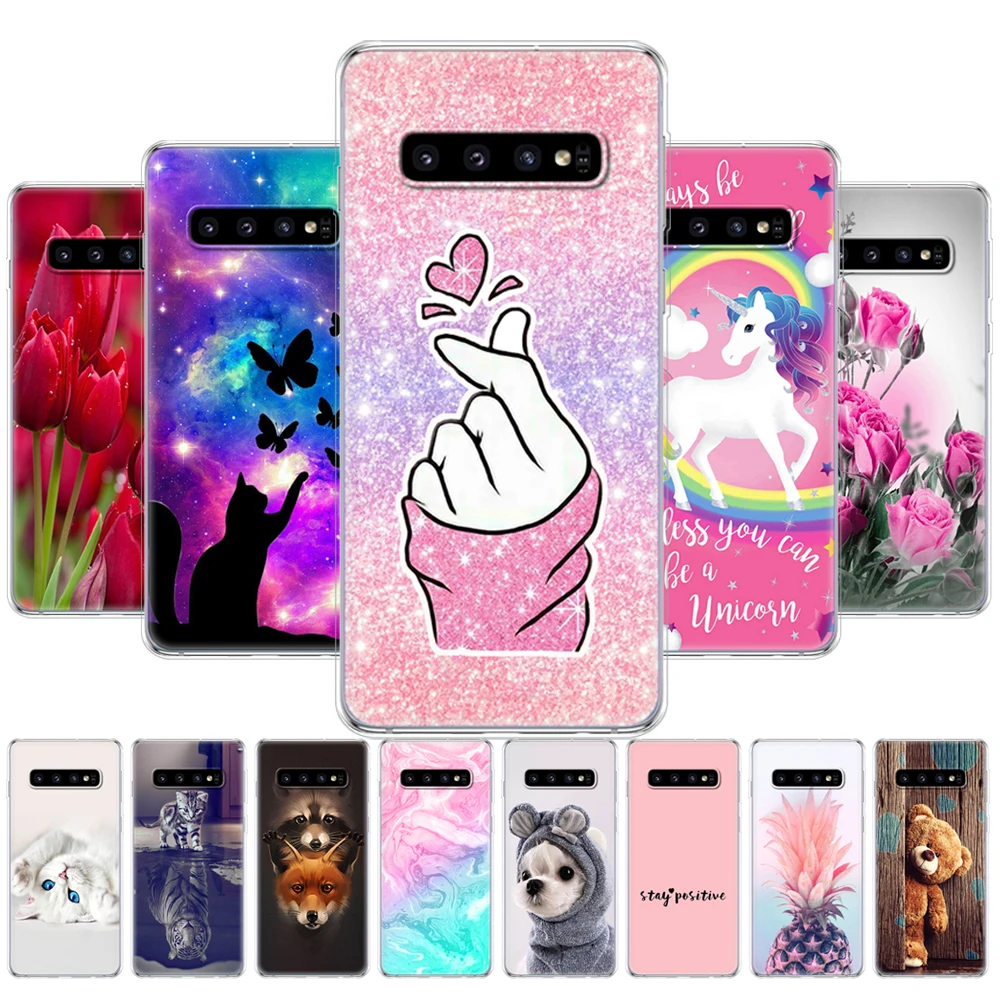 For Samsung Galaxy S10 Case S10Plus S10 E Silicon Soft TPU Back Phone Cover For Samsung S10 Plus G975F SM-G973F Protective Coque