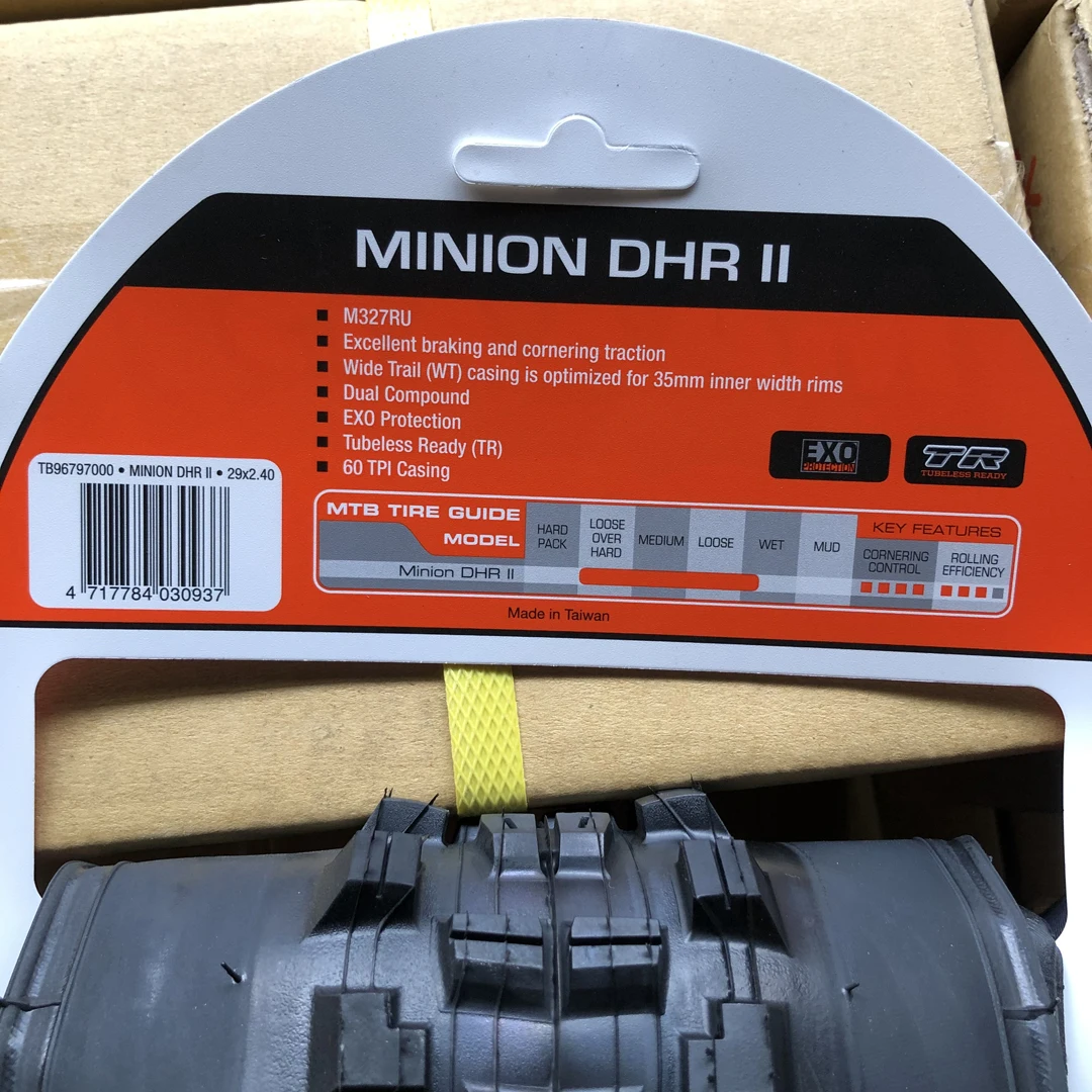 MAXXIS MINION DHR Ⅱ(M327RU) Tubeless MTB Mountain Bikes 26er 27.5er 27er 29er tire of downhill bicycle AM/FR bike