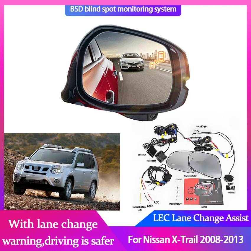 

Millimeter Wave Radar Blind Spot for Nissan X-Trail 2008-2012 BSD BSA BSM Microwave Monitor Radar Detectors Safety Change Assist