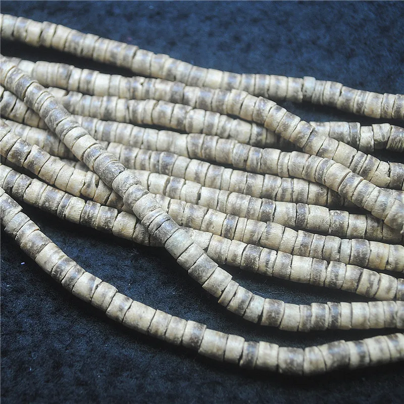 4 Strands Nature Coconuts Shell Disc String 5-6MM For Fashion DIY Beads Accessories Best Selling For Love Items